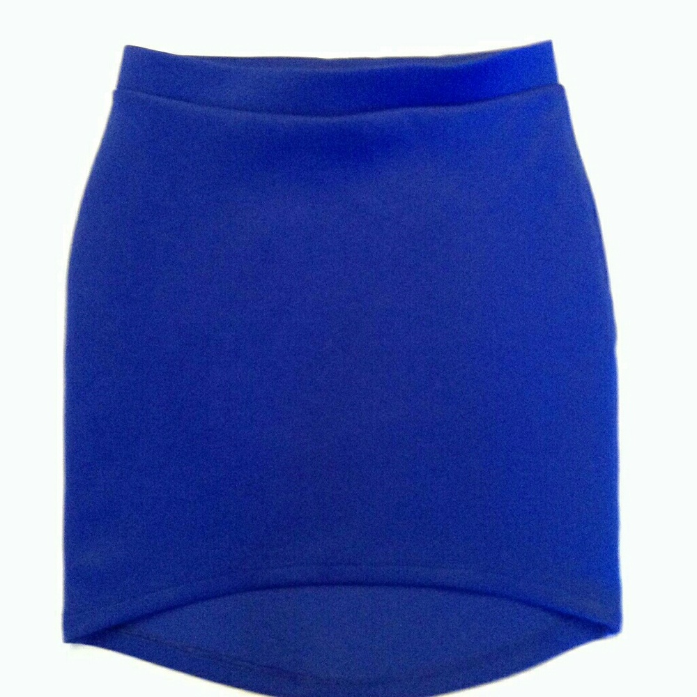 Blue Forever 21 bodycon, pencil-style skirt